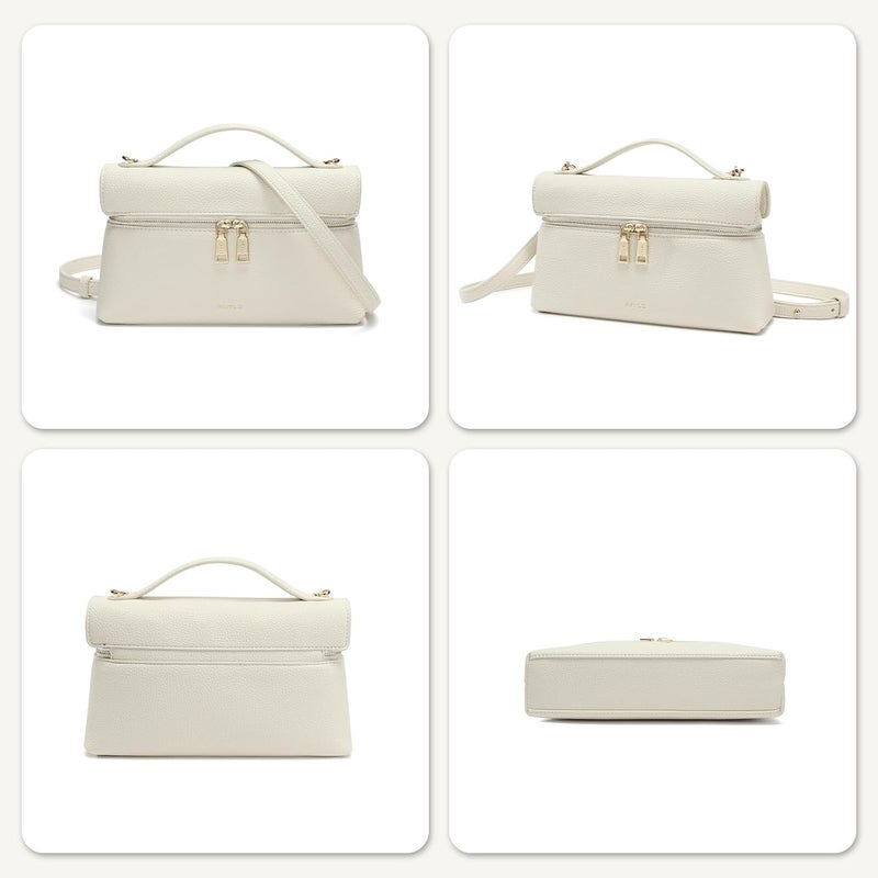 Keyli Women's Top Handle Bag Leather Small Handbags Trendy Designer Crossbody Shoulder Bag for Women Cute Quiet Purses - Image 5